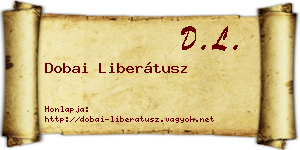 Dobai Liberátusz névjegykártya